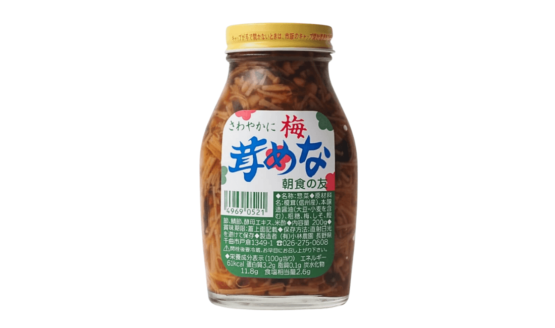 梅なめ茸のパッケージ写真
