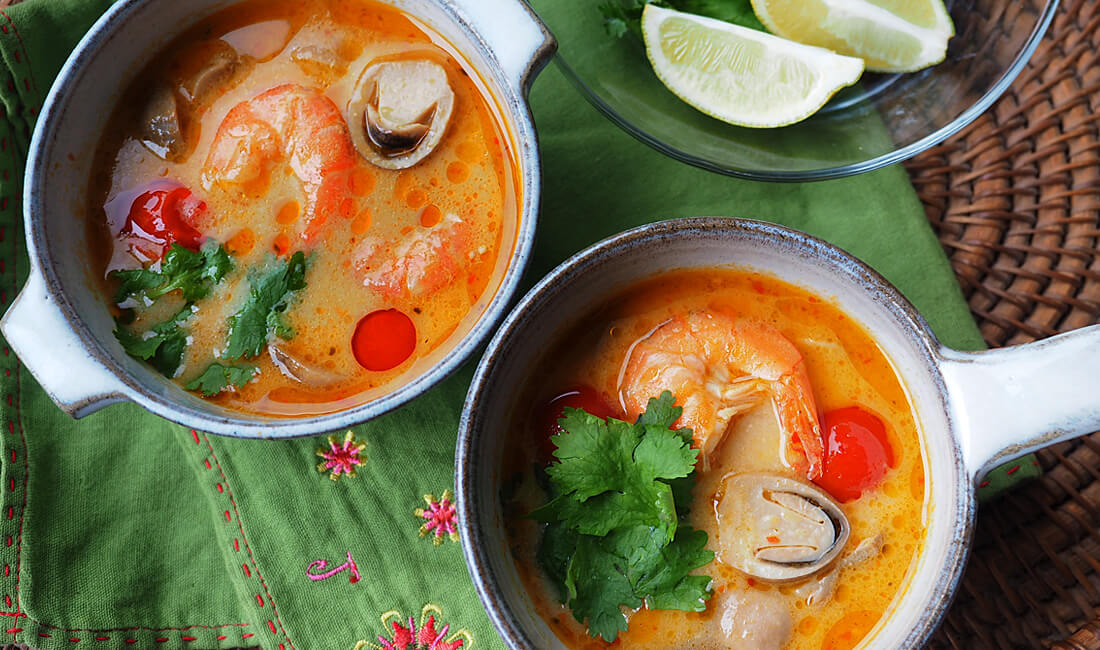 タイ料理トムヤムクンの写真