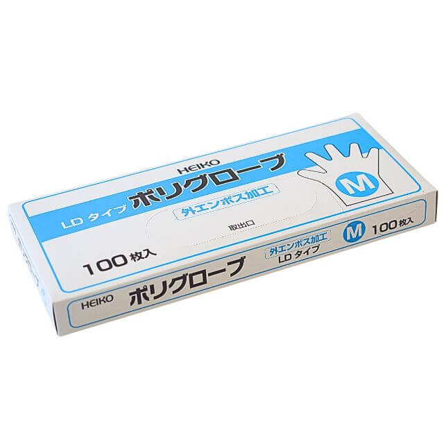 ヘイコー ポリグローブ LD 外エンボス M 100枚