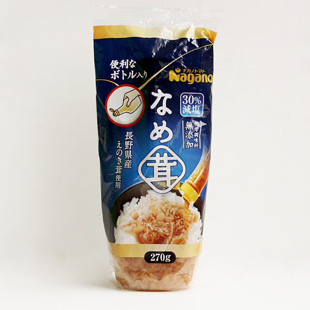 270g｜プロフーズ　なめ茸ボトル入り　ナガノトマト　オンラインストア｜家庭で作るパン・菓子の材料、世界と日本のこだわり食材