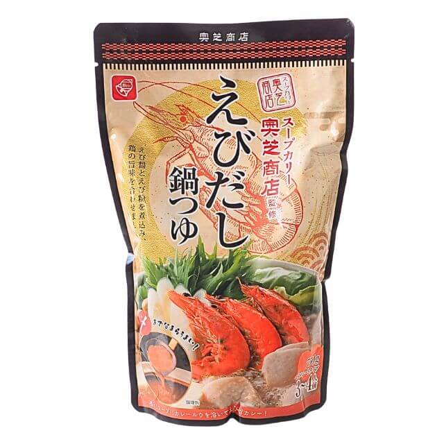 ベル食品 奥芝商店監修 えびだし鍋つゆ 750g