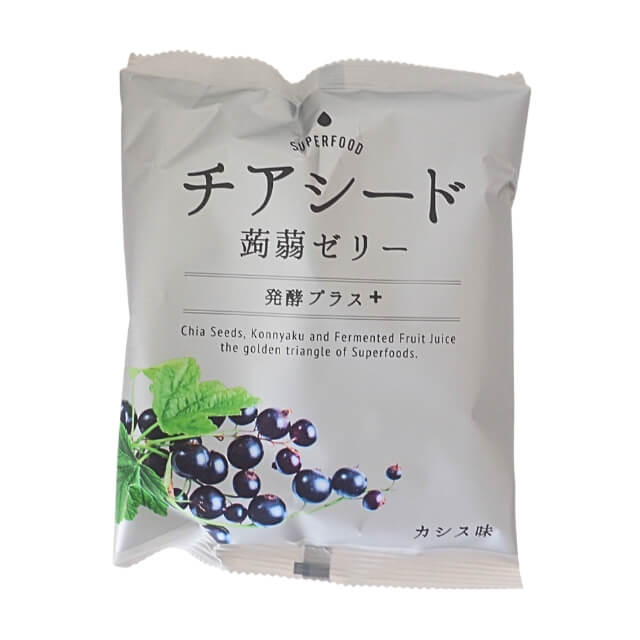 若翔 チアシード蒟蒻ゼリー発酵プラス カシス味 10個入