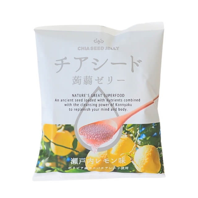 若翔 チアシード蒟蒻ゼリー 瀬戸内レモン味 10個入