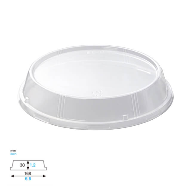 《天満紙器》F-EL-M エコライトミドル用PET蓋【5枚】