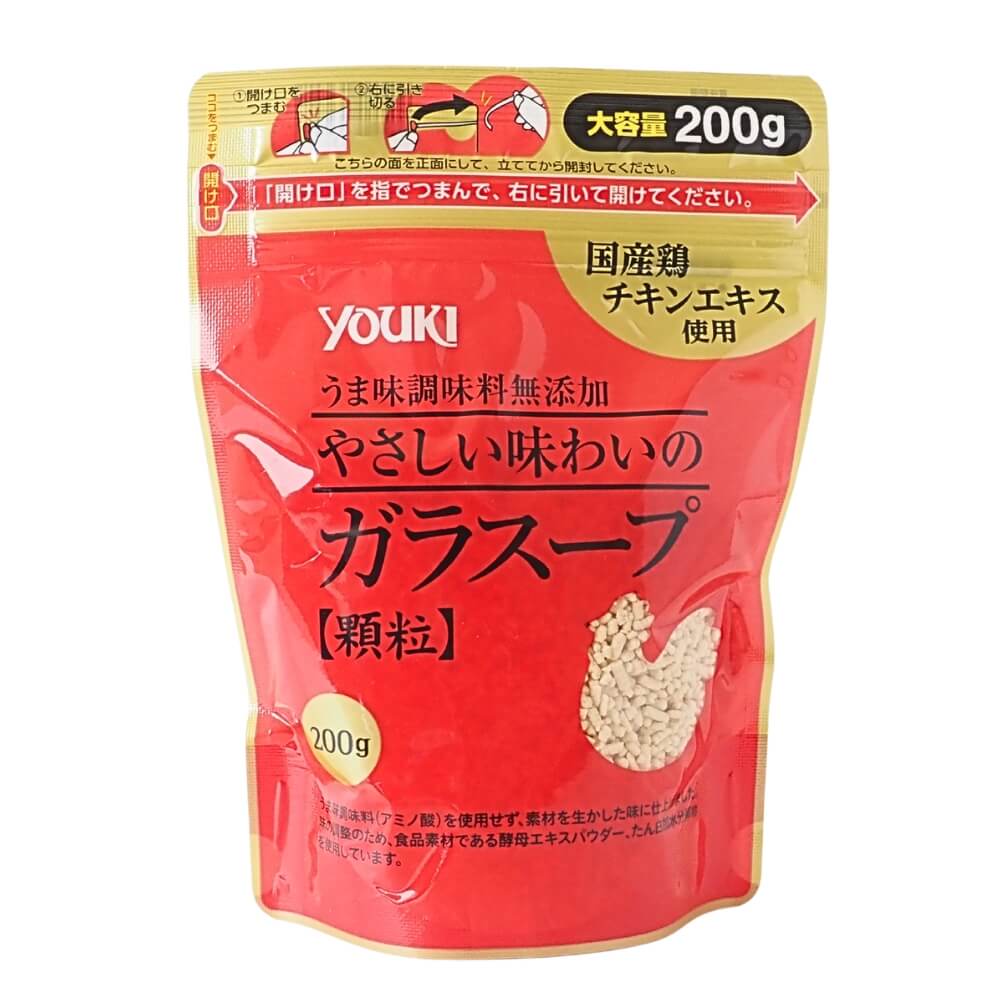 ユウキ食品 うま味調味料無添加 やさしい味わいのガラスープ（袋） 200g