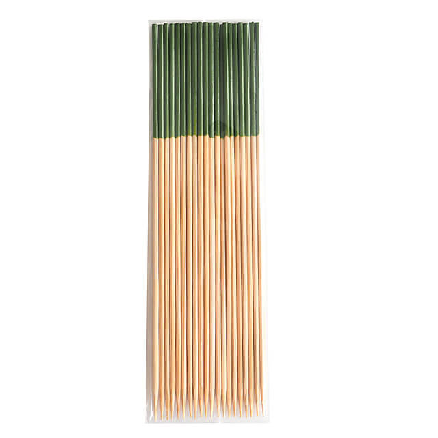 竹明庵工房 ピンチョスピック12cm(黄緑) 20本