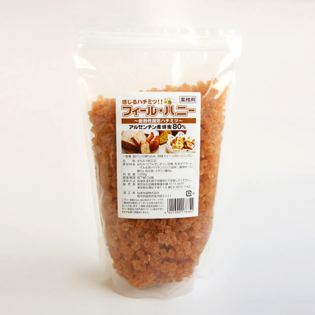 加藤美蜂園本舗 フィール ハニー 耐熱性固形ハチミツ 1kg プロフーズ オンラインストア