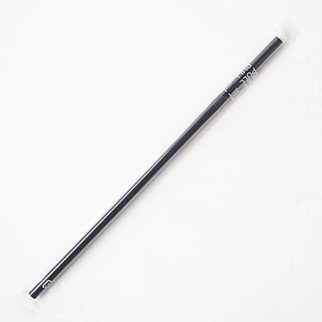 フレッシュメイト フレックスストロー黒（フィルム包装）  100本入
