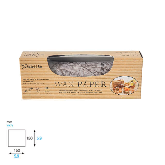 天満紙器 WP1200 ワックスペーパー パリマップ 50枚入
