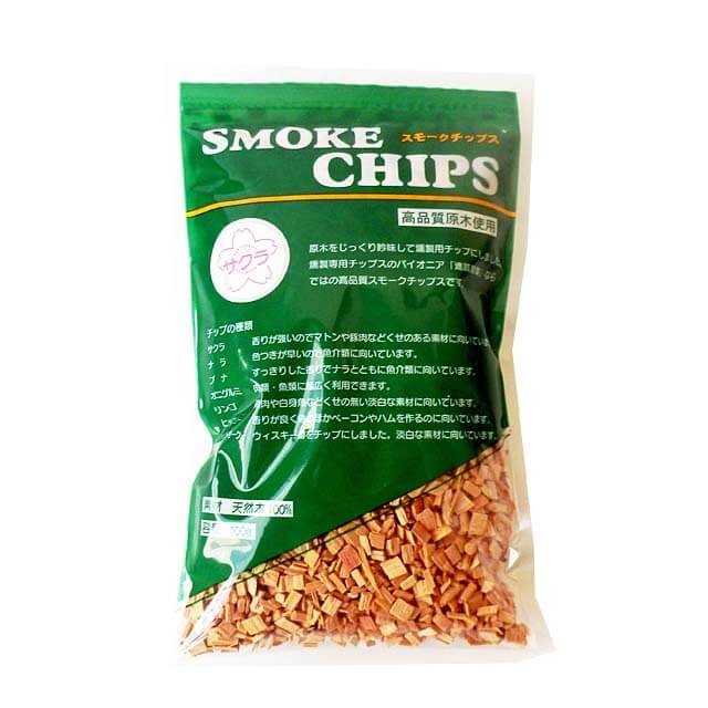 【新品】〔120個セット〕 スモーキングチップ サクラ 100g UG-1055 （燻製チップ） 120個セット〕 スモーキングチップ サクラ 100g UG-1055 （燻製