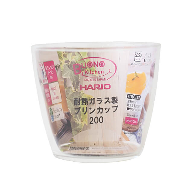 ハリオ 耐熱ガラス製プリンカップ200 1個