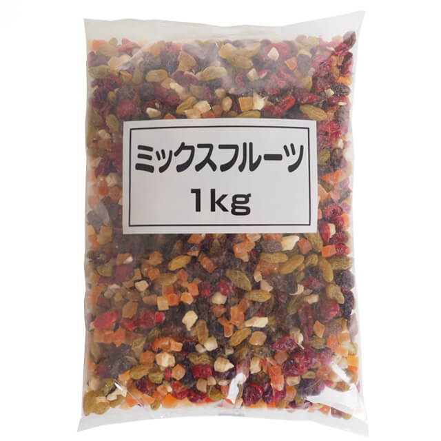 正栄食品　ミックスフルーツ　1kg｜プロフーズ　オンラインストア｜家庭で作るパン・菓子の材料、世界と日本のこだわり食材