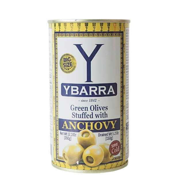《YBARRA》オリーブ（アンチョビスタッフド）【350g】