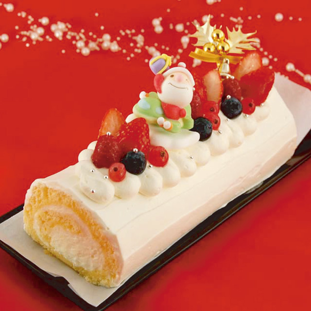 米粉のクリスマスロール